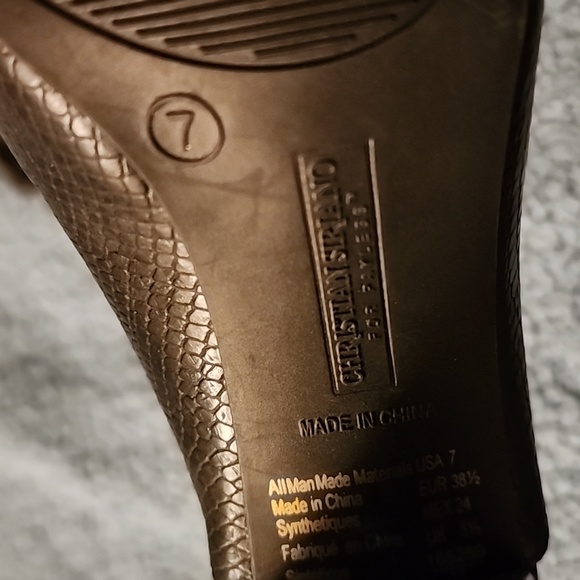 Christian Serrano for Payless black open toe mules size 7 - Picture 7 of 10